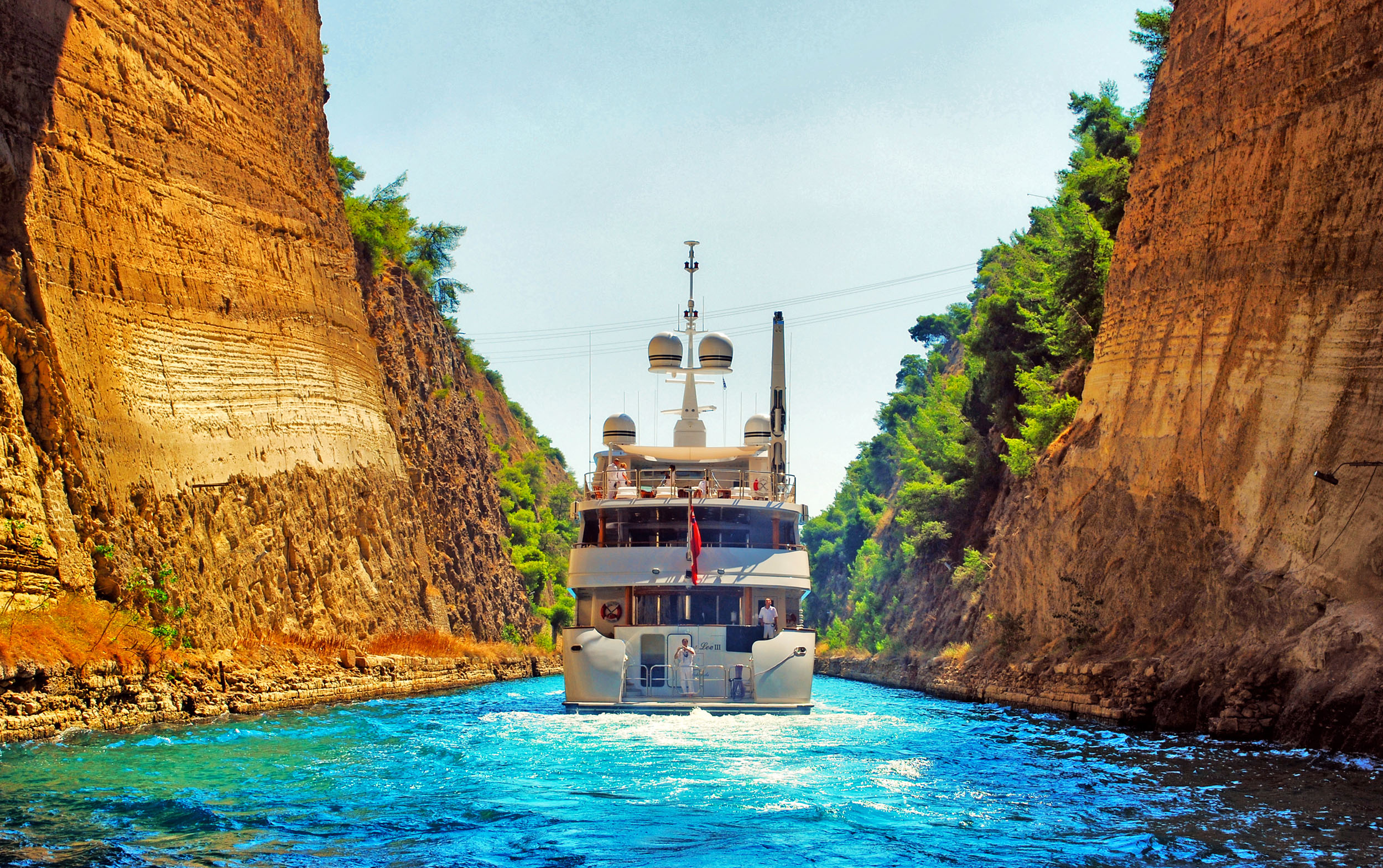 Corinth Canal superyacht - Greece